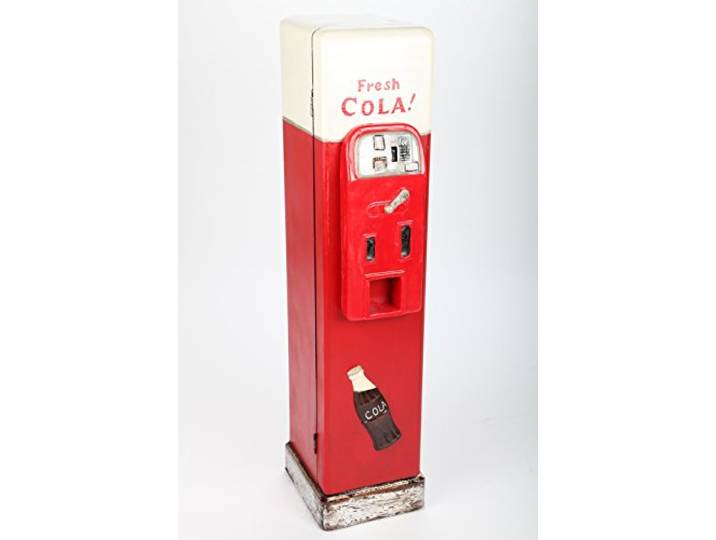 point home Design-Schrank Getränke-Automat, Retro, rot/weiß, 84cm