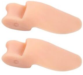 Healfit Counter Finger Feet Silicone Toe Separator, Gel Toe Care Protector, Orthopedic Bunion, Pedicure Spacer, Hallux Valgus Corrector skin Color
