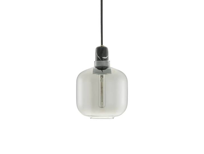 Normann Copenhagen - Amp Pendelleuchte small, smoke / schwarz
