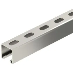 OBO 1123033 Profilschiene gelocht, Schlitzweite 22mm 300x41x41 Edelstahl, rostfrei A4 1.4571 blank, nachbehandelt MS4141P0300A4