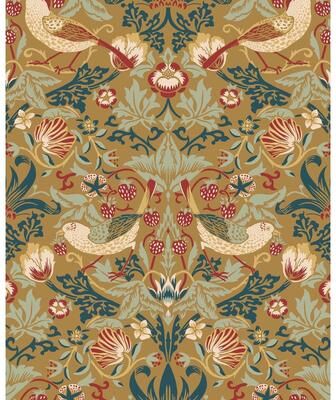 Seabrook Designs Fragaria Garden Non-Woven Unpasted Wallpaper