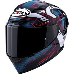 Suomy TX-Pro Flawless, Integralhelm - Schwarz/Blau/Weiß/Rot - L