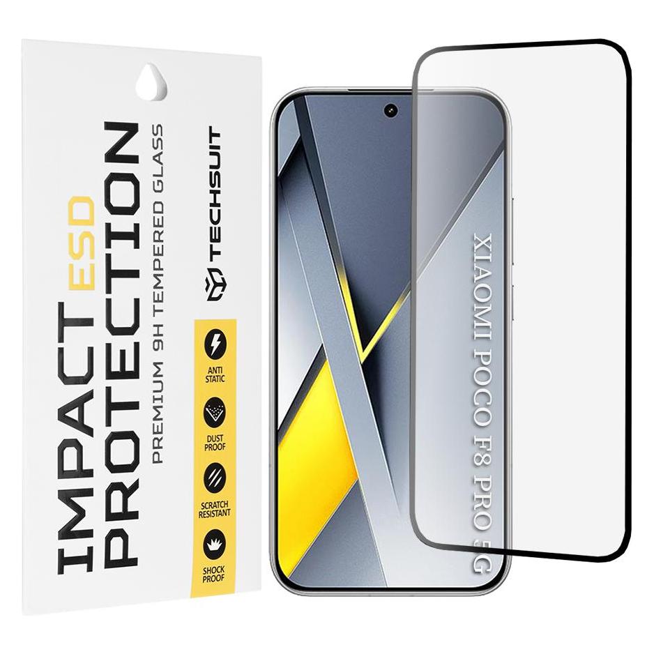 Techsuit - ESD Glass - Xiaomi Poco F8 Pro - Black (Xiaomi Poco F8 Pro) (68120120)