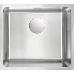 Neuesbad Unterbaubecken 490x440x200, 3, 5", Satiniert gebürstet, mit Zubehör NB1DEZPE010D1