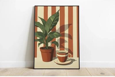 Uplift Picks Minimalist Coffee Wall Art Retro Kitchen Poster For Coffee Lovers 11 50x70 Cm
