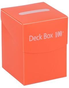 Silver Stone Store Solid Color Card Box, Box Game Trading Card Box, Card Holder Storage Box For Trading Cards, Sports And Games Collector orange