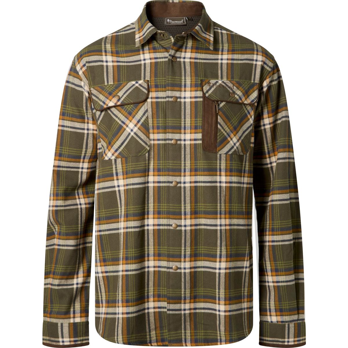 Pinewood Cornwall Shirt mossgreen/l.khaki (764) S 6-94350764005