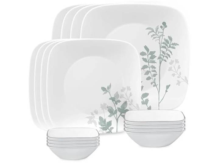 Corelle Square Amalie Tafelservice für 4 Personen, 16-teilig