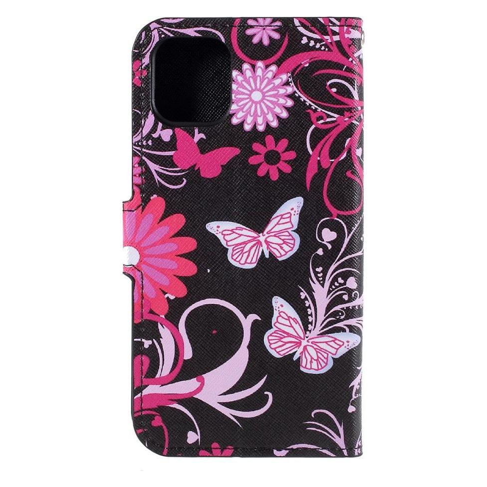 Cover-Discount Leder Hülle Schmetterlinge (Apple iPhone 11 Pro) (101117879C)