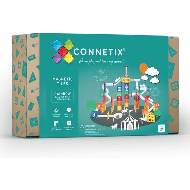 Connetix Regenboog-ballenbaan Pakket 92 Stuks