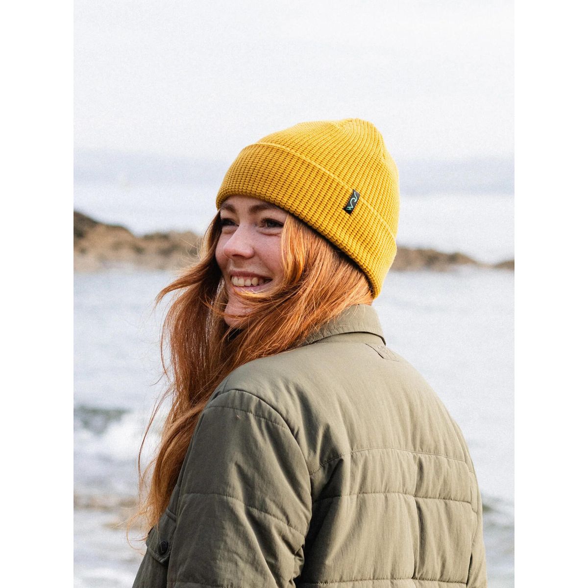 Bleubird Trail Beanie mustard ONE SIZE RPET-TRAIL-MUST