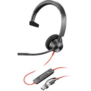 Poly Headset Blackwire 3310 Mono, USB-A, USB-C, On-Ear