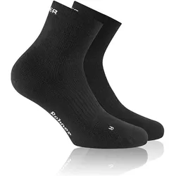 Rohner, Unisex, Sportsocken, Dynamic Merino Quarter (42 - 44), Schwarz