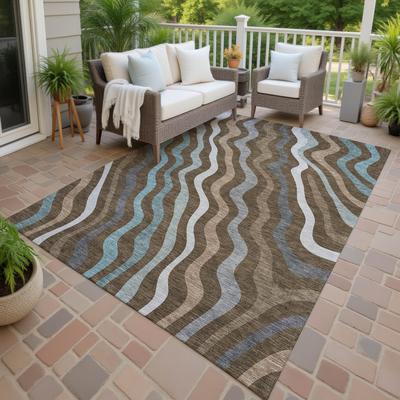 Addison Rugs Machine Washable Indoor/ Outdoor Modern Eureka Chantille Rug