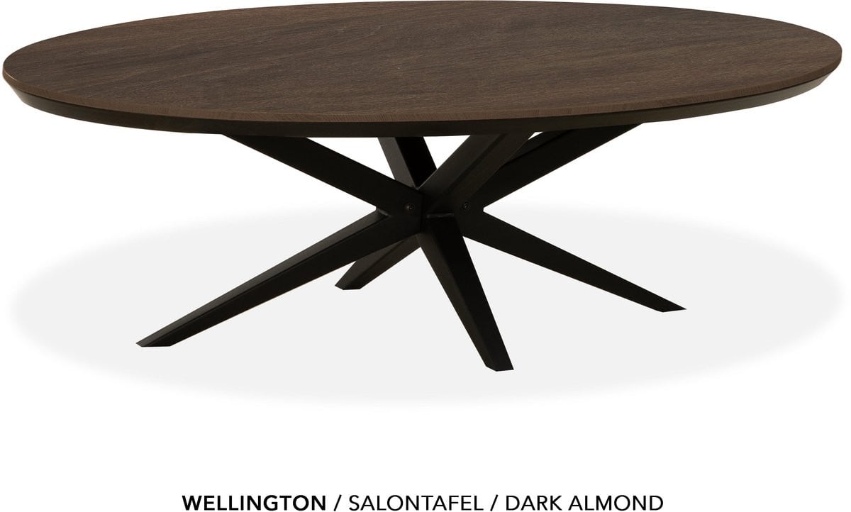 Maxfurn Ovale salontafel - Dark almond