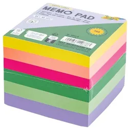 folia Notizzettel »HAPPY VIBES« 90 x 90 mm gelb, 9x9x9 cm