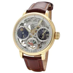 Poljot International 9931.2940671 Herrenuhr Sputnik Handaufzug Braun/Goldfarben
