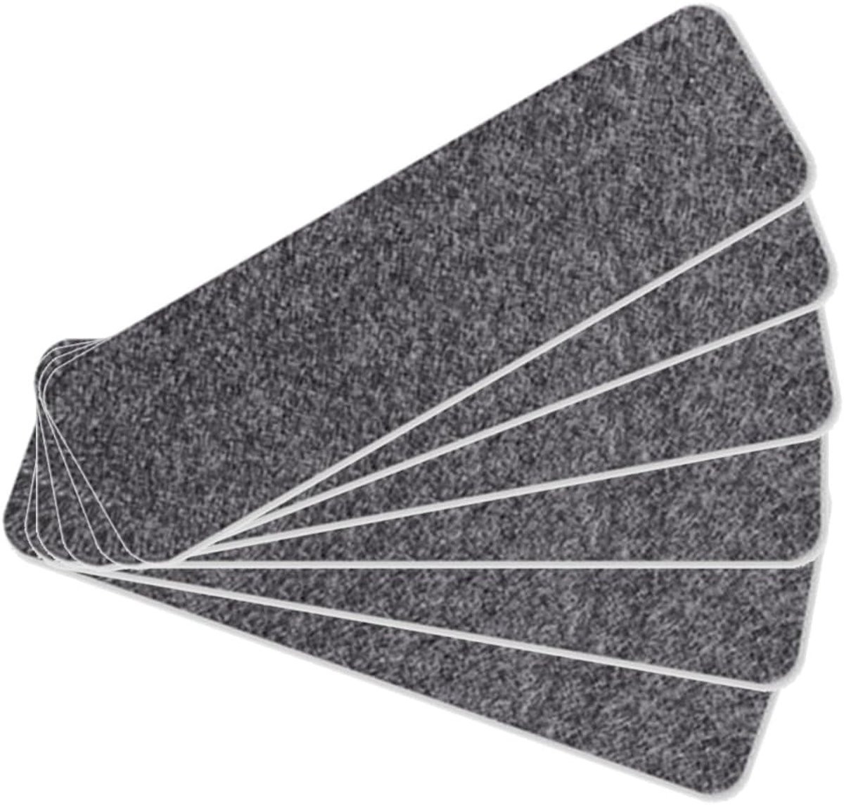Zachte Tapis Trap Lopers met Antislip Onderkant - 15 Stuks - Grijs