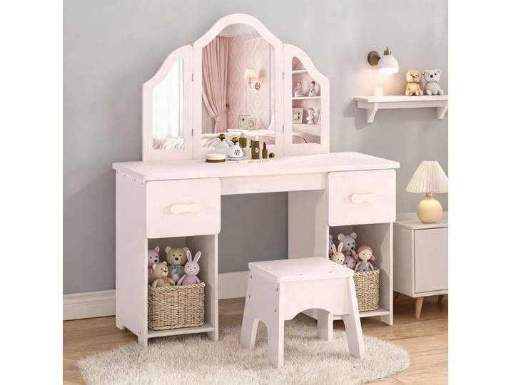Dinette Cuisine en MDF Acrylique Rose 79.5 x 33 x 90.7 cm - Rose MDF Acrylique 79.5 x 33 x 90.7 cm Ref