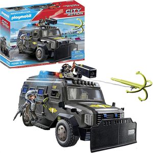 playmobil Spielset CITY ACTION 71144, ab 5 Jahre, SWAT-Geländefahrzeug, mit Sound & Licht, 73 Teile