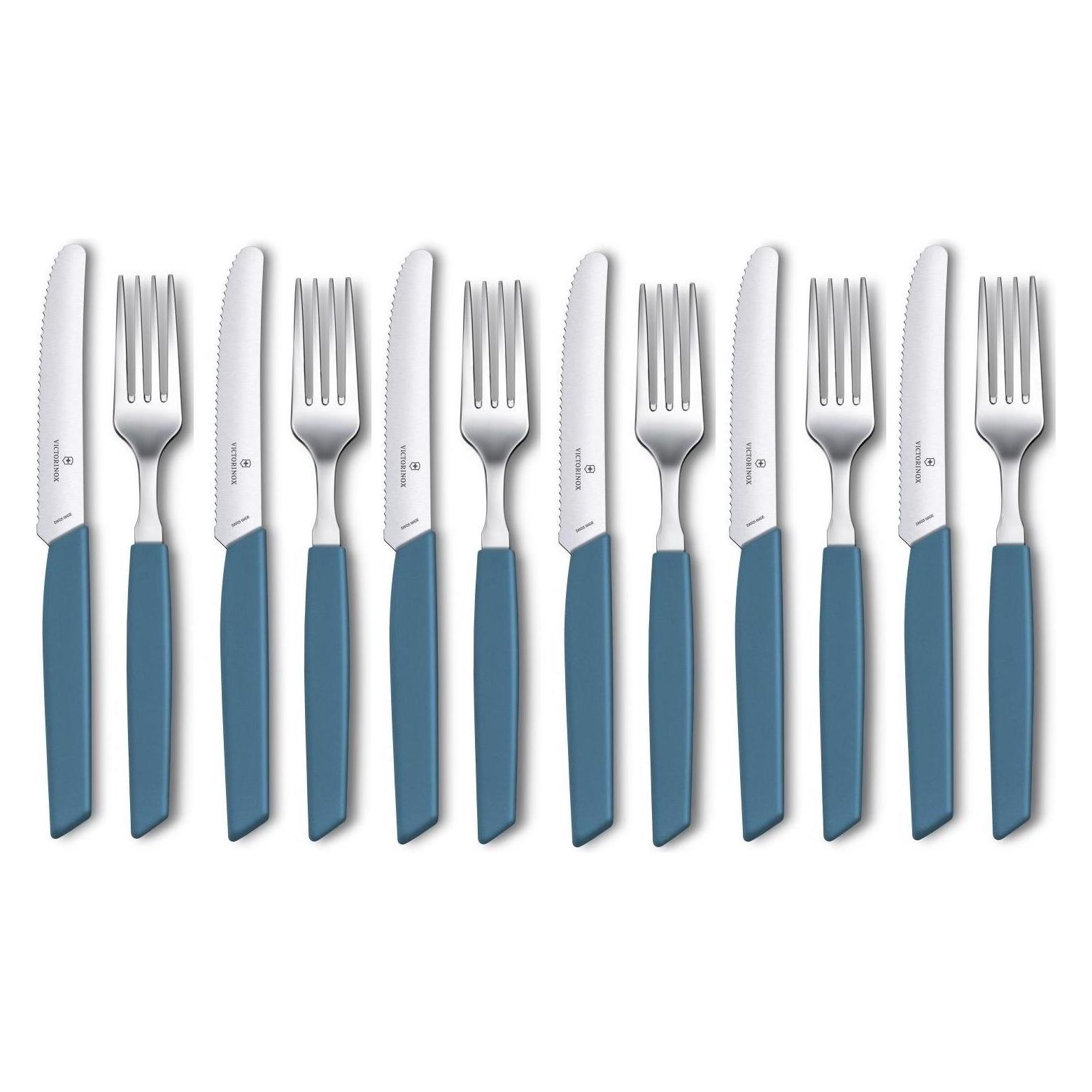 Victorinox Besteck-Set Swiss Modern (12 Stk., Besteck Set) (6.9096.11W2.12)