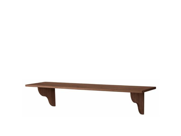 Mexico-etagère Murale En Pin Couleur Bois Foncé 120 Cm