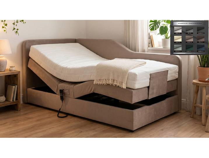 PAARA Boxspringbett Box Alexandria elektrisch verstellbar mit Motor alles, mit einzigartigem Belüftungssystem