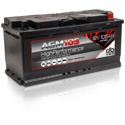 dBvox AGM 105 - 105Ah AGM AGM Batterie | Masori