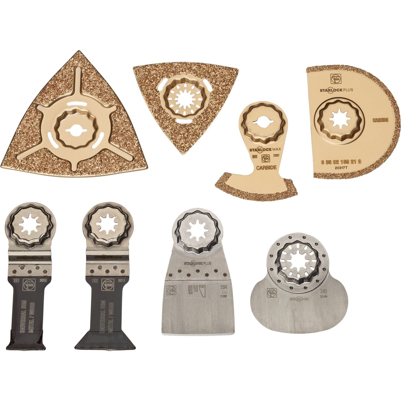 Fein Starlock Max Accessoire set voor multifunctionele gereedschappen, 8 stuks