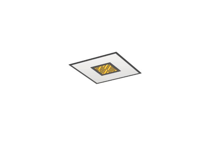 Zwarte led plafonnière Bordonara 45x45 Eglo - 900571