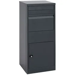 Proregal Paketkasten | HxBxT 102x41x38cm | Paketbox Standbriefkasten Briefkasten Größe L | verzinkt anthrazit