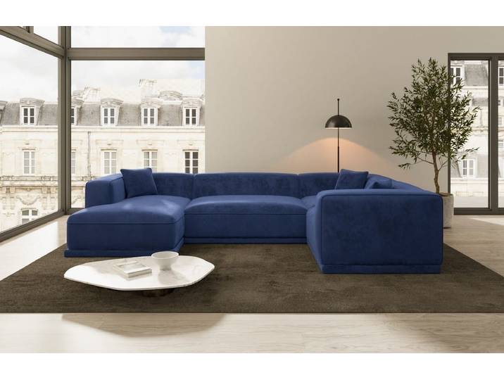 Stoff Wohnlandschaft Merida U-Form