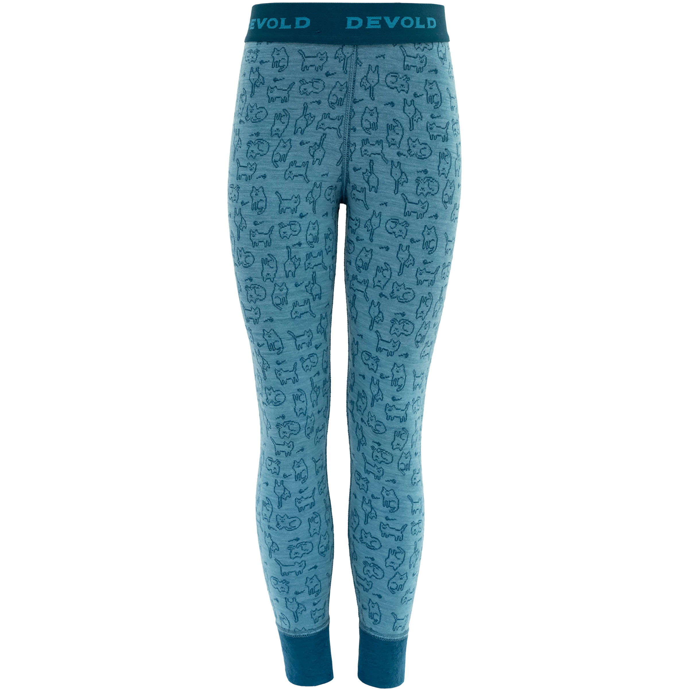 Devold Duo Active Merino Hose Kinder Merino Unterwäsche blau Größe 104 Trekking Elastisch Merinowolle