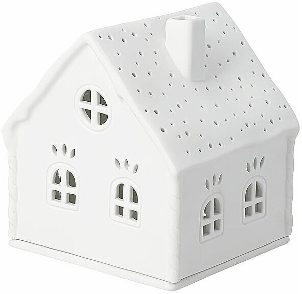RAEDER Weihnachts Lichterhaus ZUCKERSTANGEN 11,8 x 13,5cm Weiss weiss B