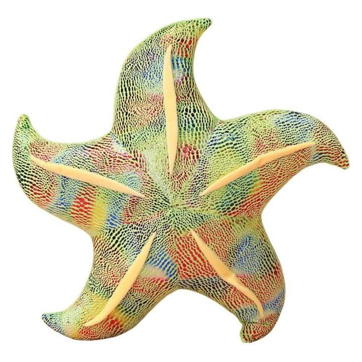[n]fibrecare Maskottchen-Plüsch-Seestern-grünes Kissen 20 cm (LEA16796-uniw)