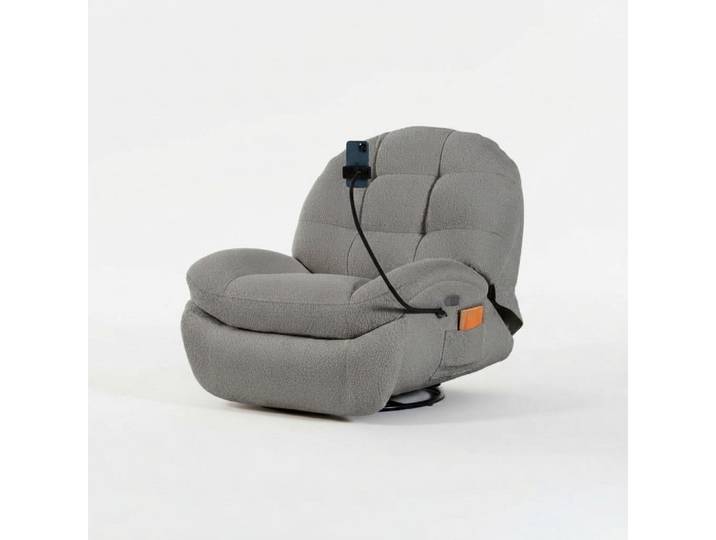 Xlmoebel Relaxsessel Verstellbarer Luxus Sessel Drehbar Liege Textil für Kino und Loun (1-St., Relaxsessel), Made in Europa
