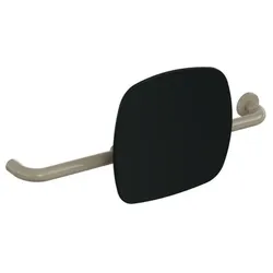 Hewi 801 Rückenstütze 801.51.9263R86 Wandabstand 150mm, Ausführung rechts, Lehne tiefschwarz, sand