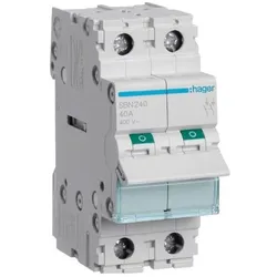 Hager HAG SBN240 Ausschalter 2P 40A, Elektronikzubehör + Gehäuse