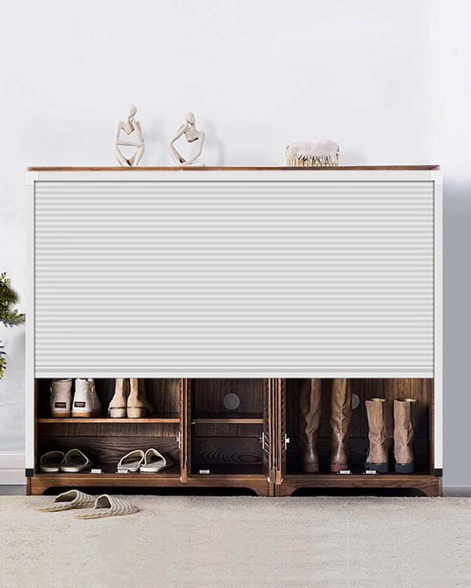 Wit Opvouwbare Harmonicadeur voor Kast of Ruimteverdeling - 80 x 115 cm