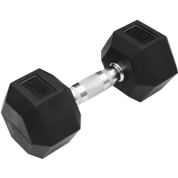TRENDY SPORT Hex Dumbbell Hantel sechseckig schwarz 8 kg