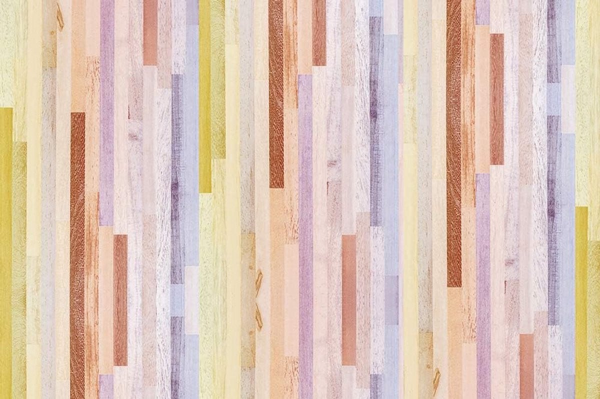 Modern Geometrisch Vinyl Tapijt Meerkleurig Rechthoekig