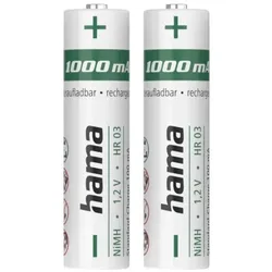 Hama AAA Micro Akku Batterien 1000mAh NiMH Rechargeable