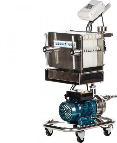 Tellarini Pompe Tellarini CrystalPro Oil 10 - Pumpe mit Platten- und Schichtenfilter für Öl  - Edelstahlpumpe