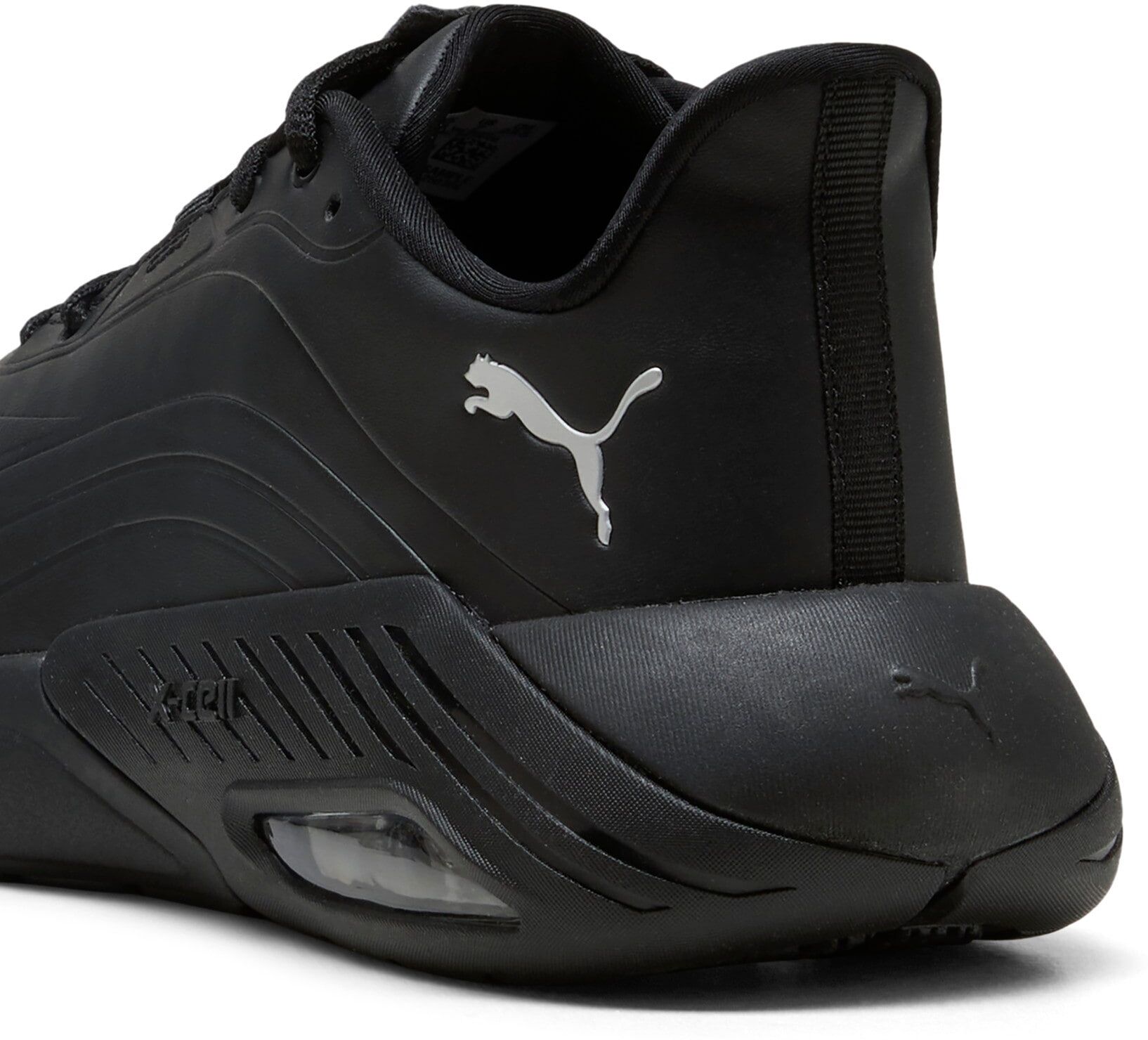Sneaker PUMA "X-CELL NOVA CAT SL WNS", Damen, Gr. 37, puma schwarz, puma silber, Synthetik, Schuhe Sneaker, federleichtes Design, reaktionsfähige Dämpfung puma schwarz, puma silber 37