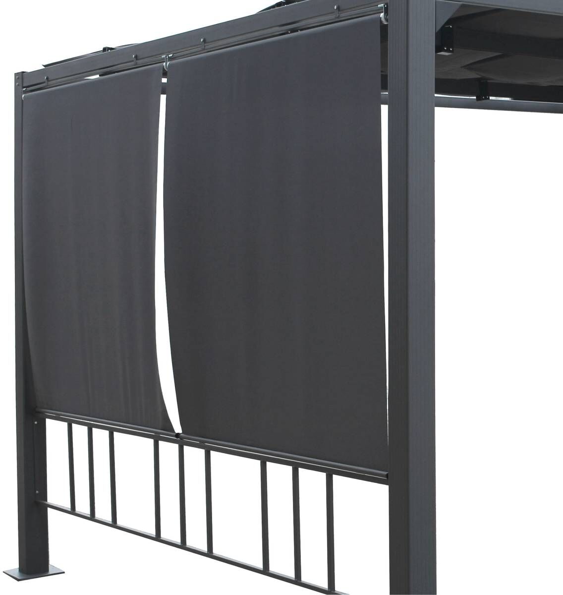 Kit de 4 stores pour tonnelle MOAI 3 x m - Polyester Hespéride
