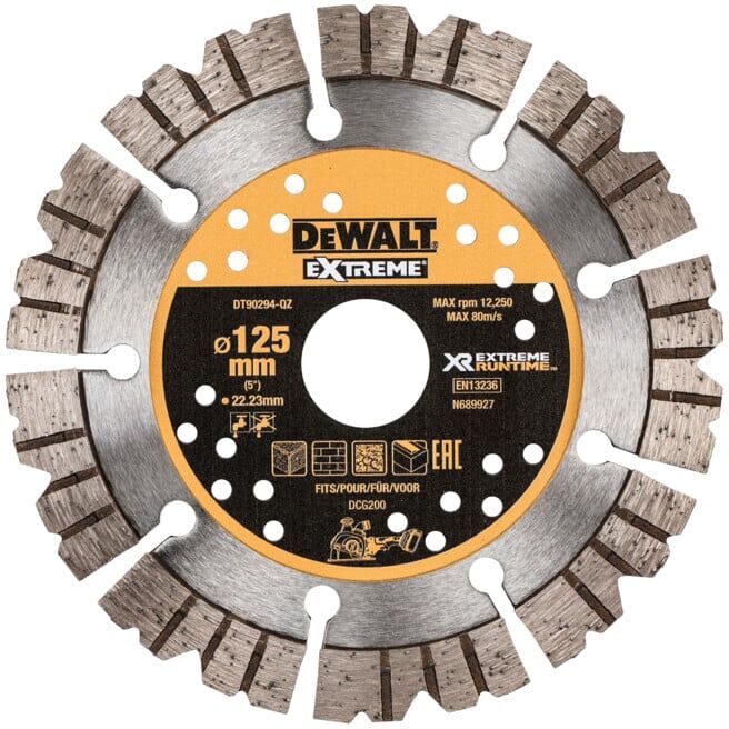 Disque de fraisage diamanté DEWALT 125x22,23mm (DT90294-QZ)