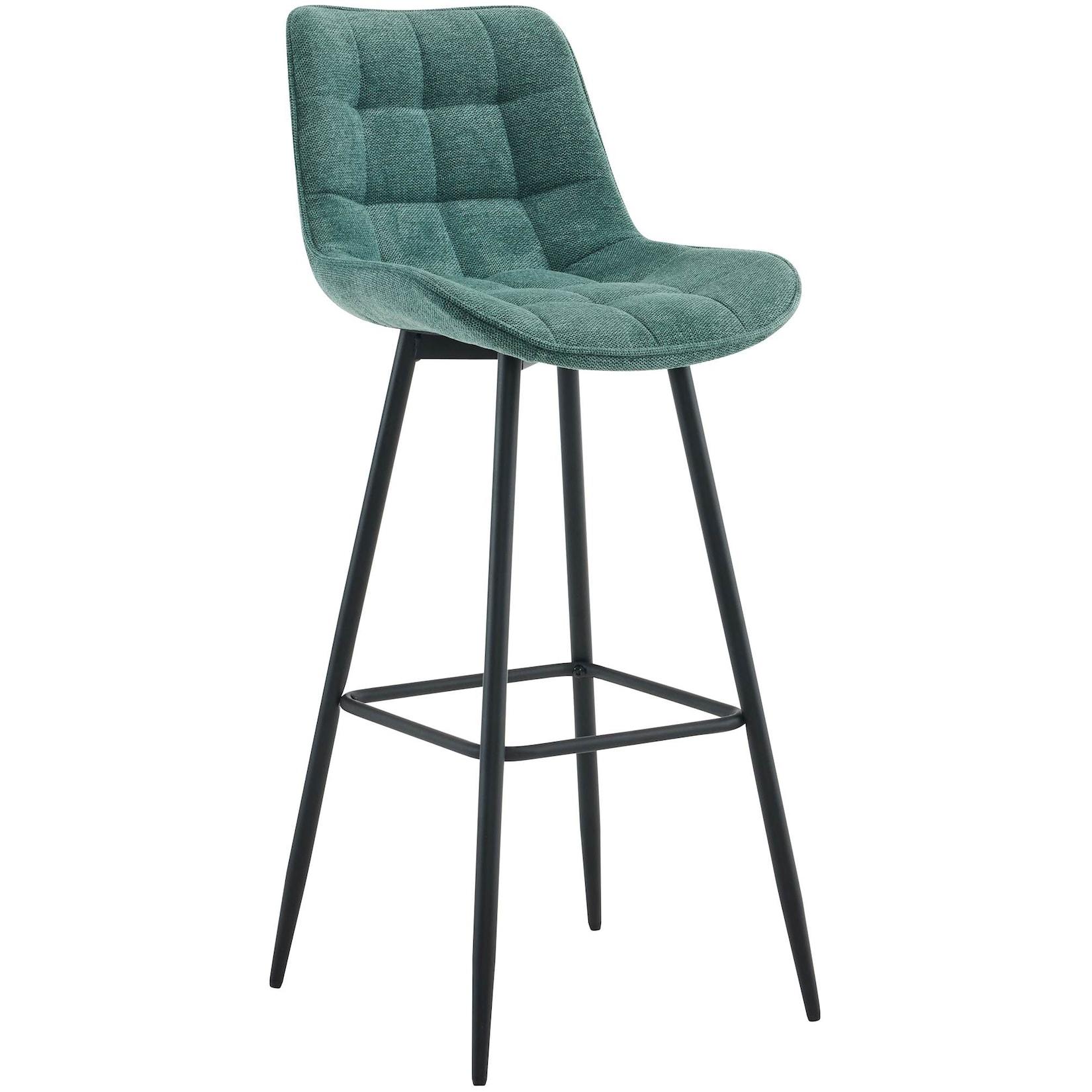 CLP Barhocker Dartford Stoff Farbe: grün, Material: Stoff