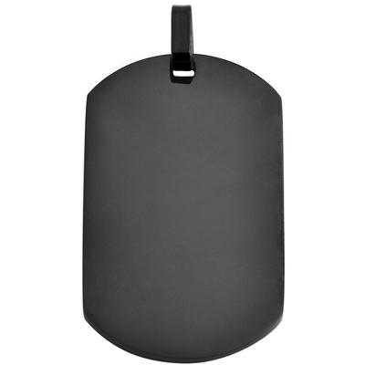 Dog Tag Anhänger AKZENT "Gabrina, langlebig", schwarz, Schmuckanhänger, Damen, Edelstahl