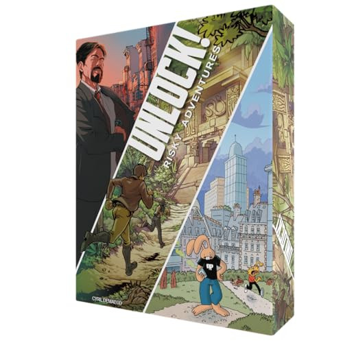 Asmodee Unlock! Risky Adventures Escape Room bordspel voor volwassenen en gezinnen