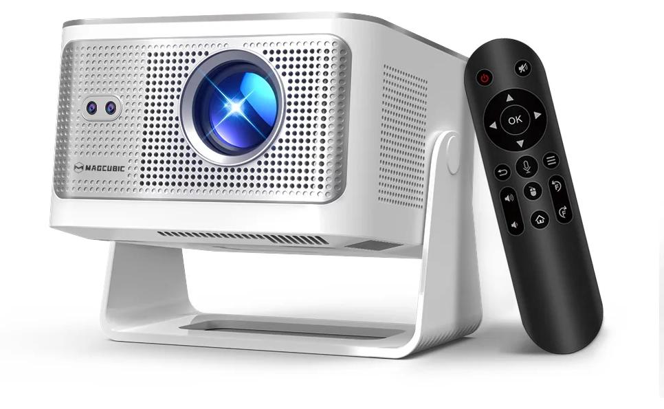 Smart-Projektor - HY350MAX-W-Voice RC - 900 ANSI - Native Full HD 1080p - Android 14 mit 2+16 GB - Autofokus - Sprachfernbedienung - Weiß